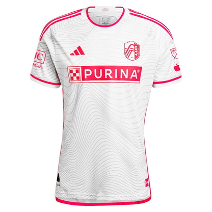 St. Louis City SC adidas 2024 The Confluence Kit Authentic Jersey - White