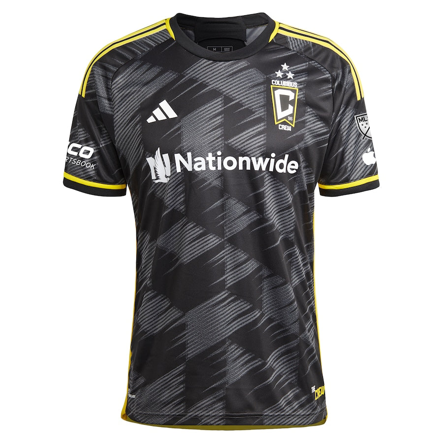 Columbus Crew adidas 2024 VeloCITY Kit  Authentic Patch Jersey - Black