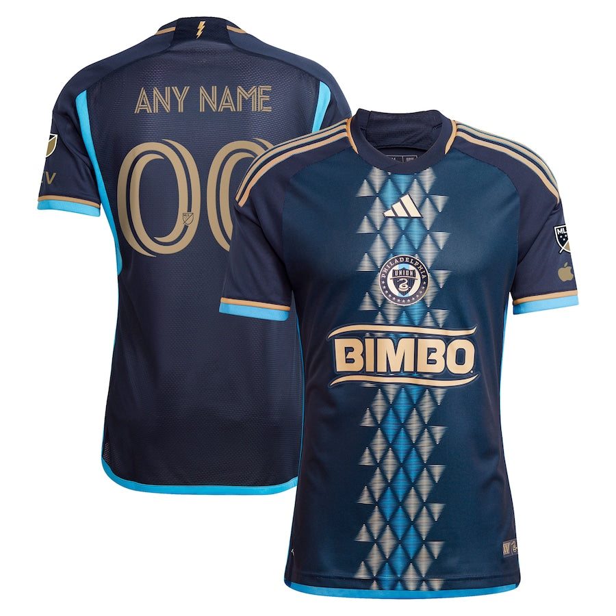 Philadelphia Union adidas 2024 The XV Kit Authentic Custom Jersey – Navy