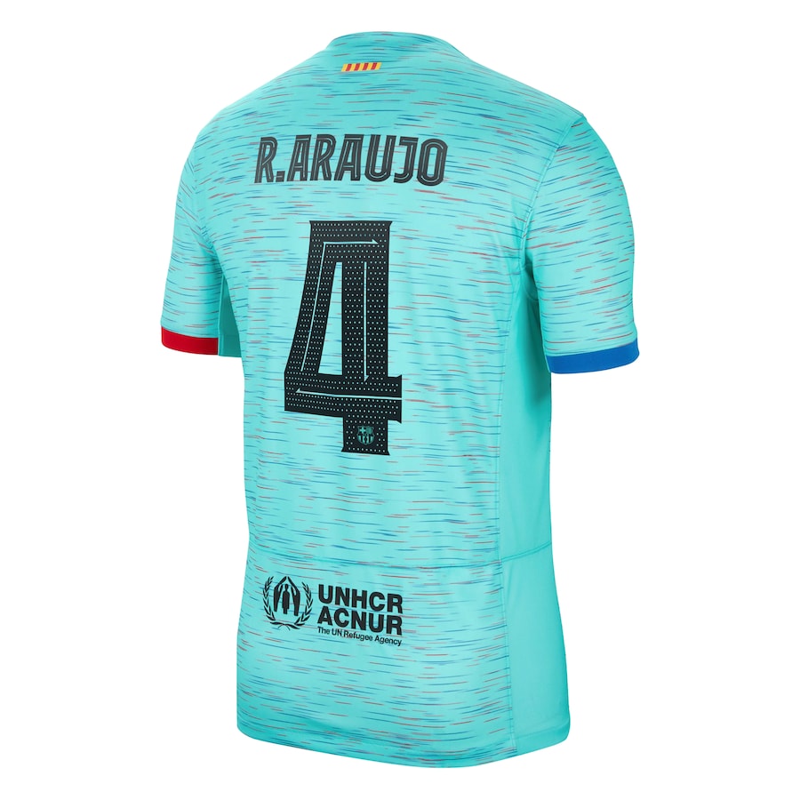 Ronald Araujo Barcelona Nike 2023/24 Third Jersey - Aqua