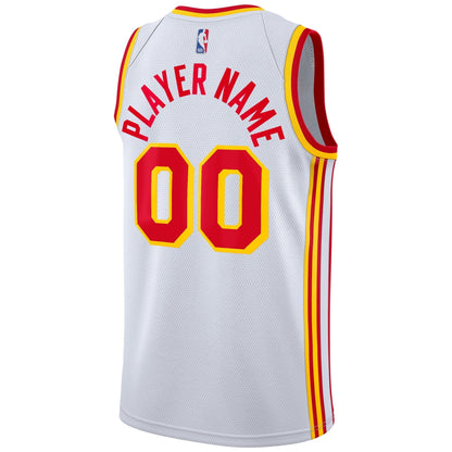 Atlanta Hawks Nike 2020/21 Swingman Custom Jersey - Association Edition - White