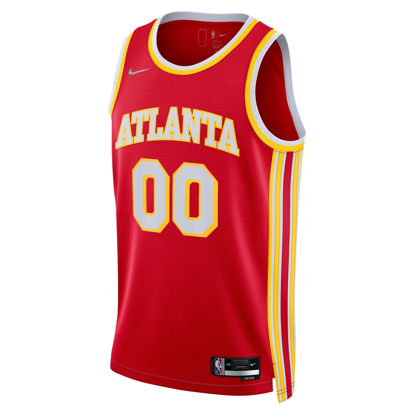 Atlanta Hawks Nike 2021/22 Diamond Swingman Custom Jersey - Icon Edition - Red