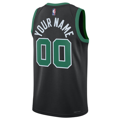 Boston Celtics Jordan Brand Unisex 2022/23 Swingman Custom Jersey - Statement Edition - Black