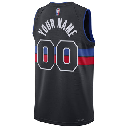 Detroit Pistons Jordan Brand Unisex 2022/23 Swingman Custom Jersey - Statement Edition - Blue