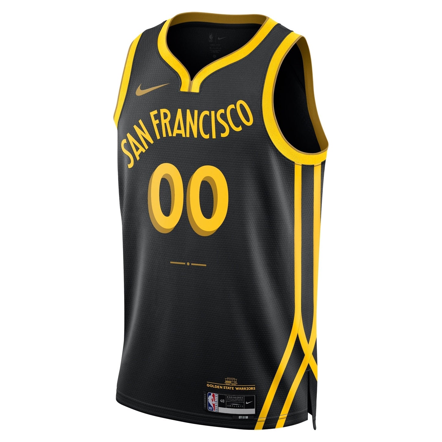 Golden State Warriors Nike Unisex 2023/24 Custom Swingman Jersey - Black - City Edition