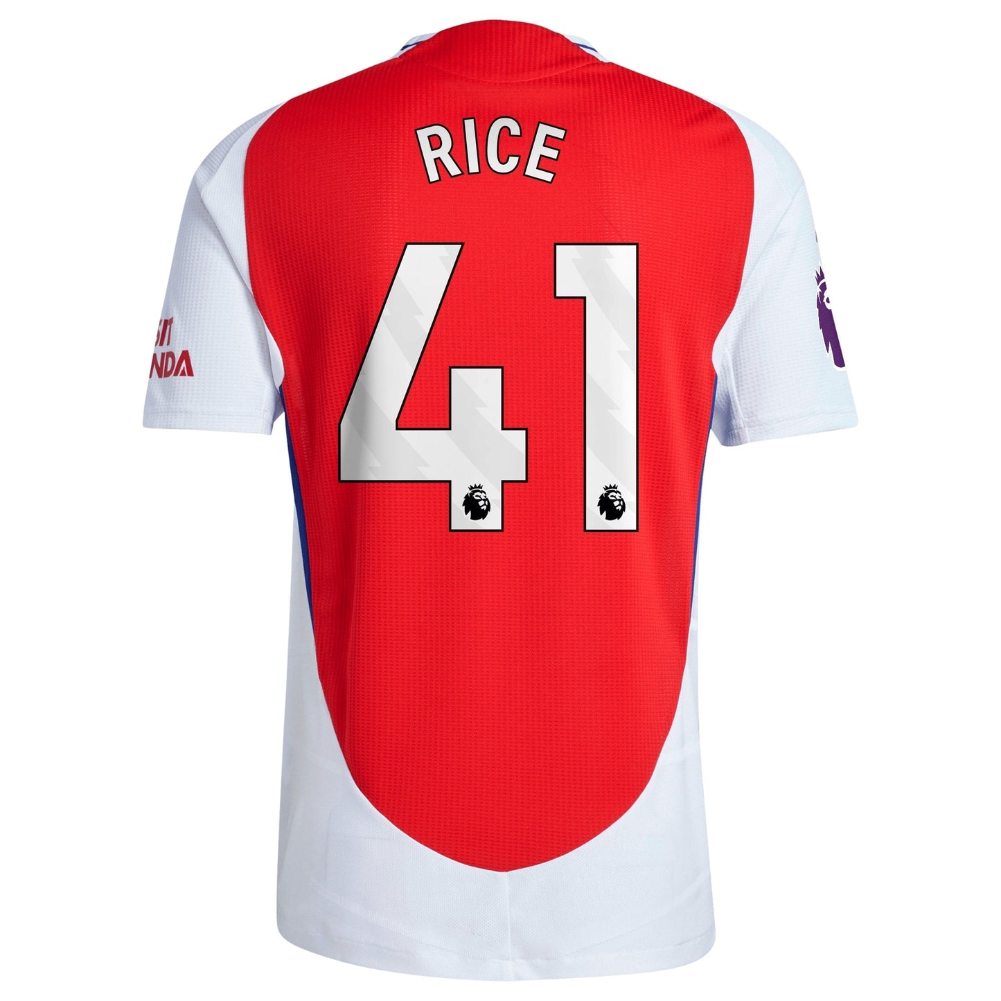 Declan Rice Arsenal adidas 2024/25 Home Player Jersey – Red