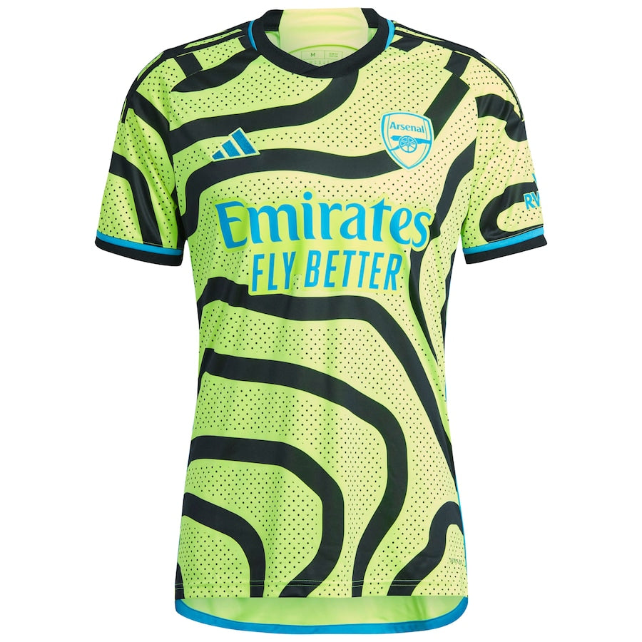 Declan Rice Arsenal adidas 2023/24 Away  Player Jersey - Yellow