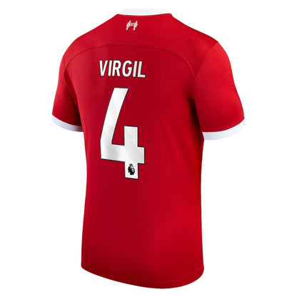 Virgil Van Dijk Liverpool Nike 2023/24 Home Player Jersey - Red