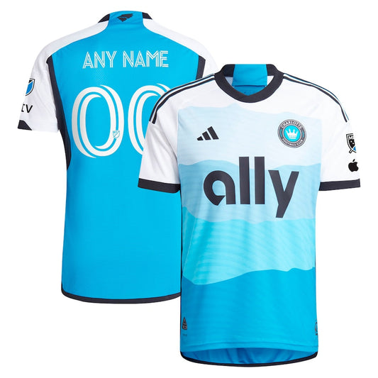 Charlotte FC adidas 2024 The Carolina Kit: Explore Custom Authentic Jersey - Blue