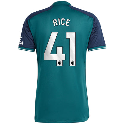 Declan Rice Arsenal adidas 2023/24 Third Player Jersey - Green