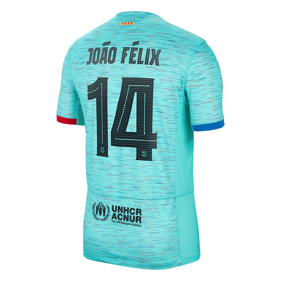 João Félix Barcelona Nike 2023/24 Third Jersey - Aqua