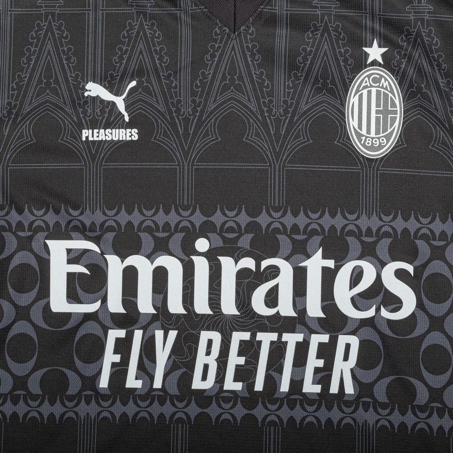 Milan AC x Pleasures Dark Version Jersey 2023/24 Men`s