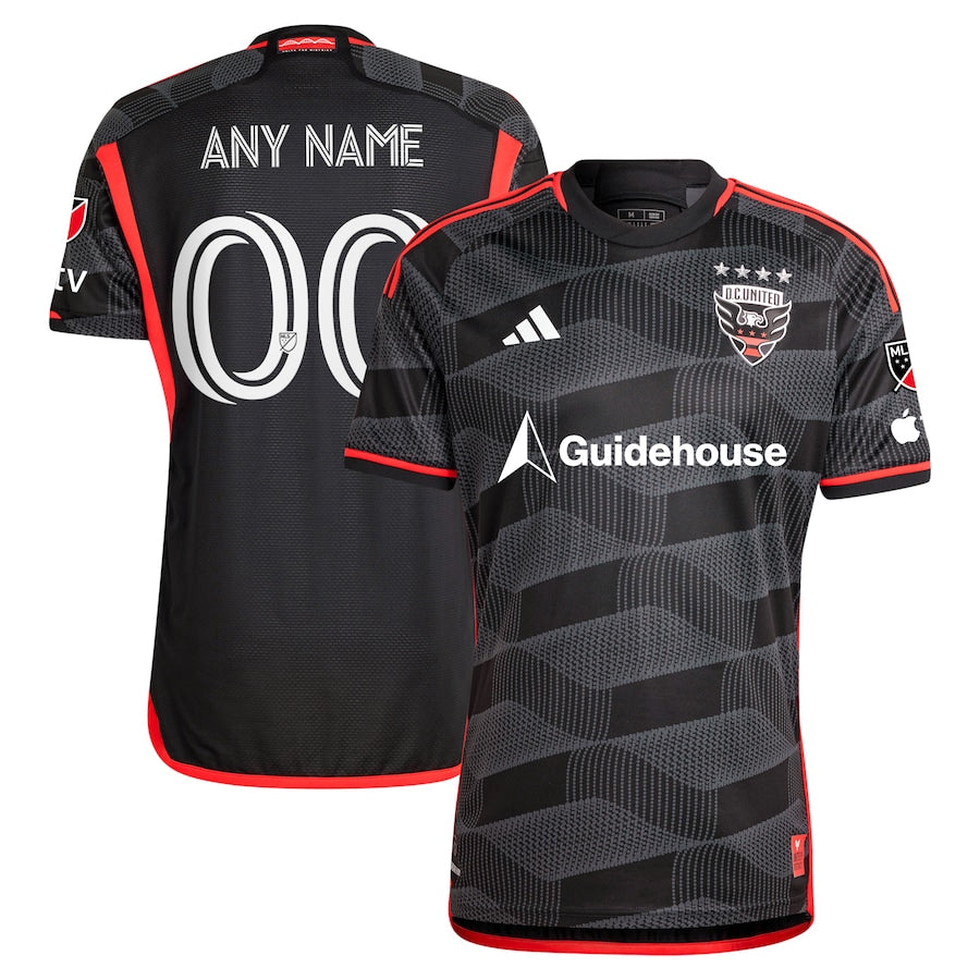 D.C. United adidas 2024 The Icon Kit Authentic Custom Jersey – Black