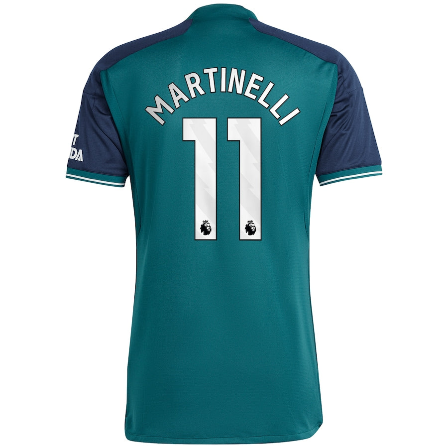 Gabriel Martinelli Arsenal adidas 2023/24 Third Player Jersey - Green