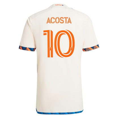 Luciano Acosta FC Cincinnati adidas 2024 The Canvas Kit  Player Jersey - White