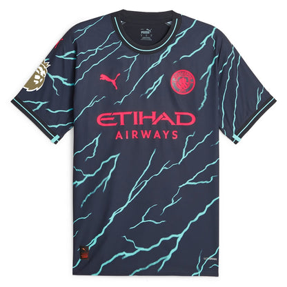 Manchester City Puma 2023/24 Third Custom Jersey - Navy