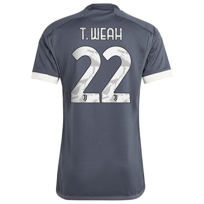 Timothy Weah Juventus adidas 2023/24 Third  Player Jersey - Gray