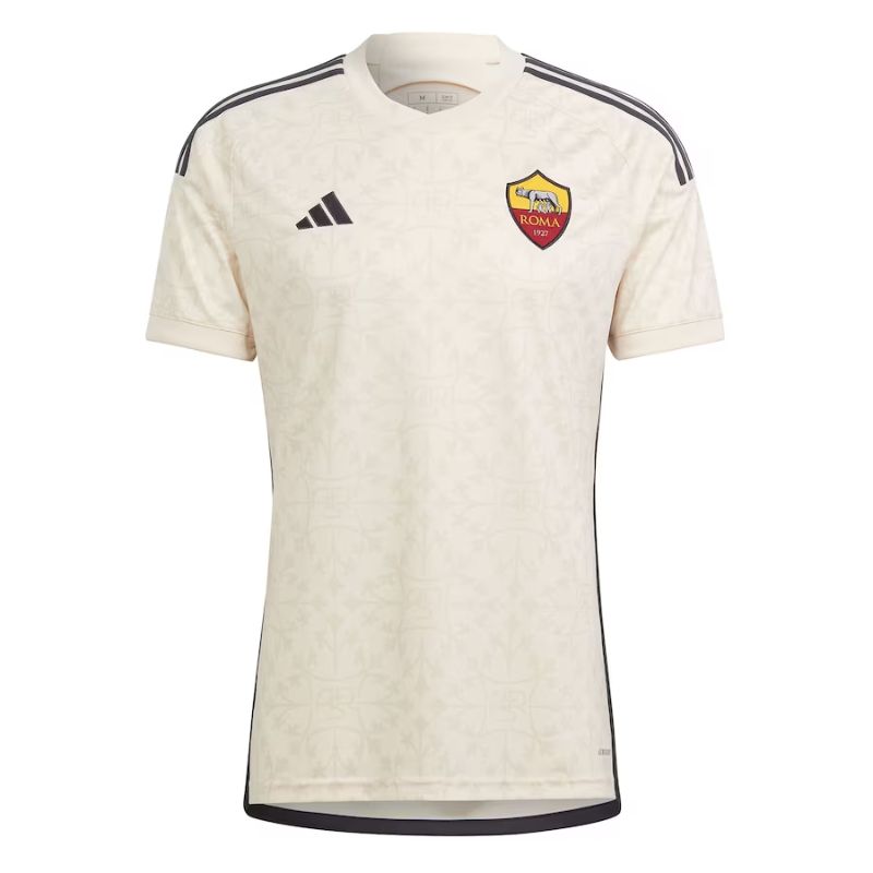 AS Roma 2023/24 Away Custom Jersey - Cream