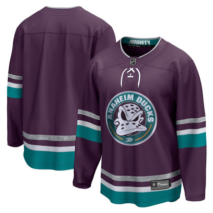 Anaheim Ducks Alternate Anniversary Breakaway Custom Jersey - Purple