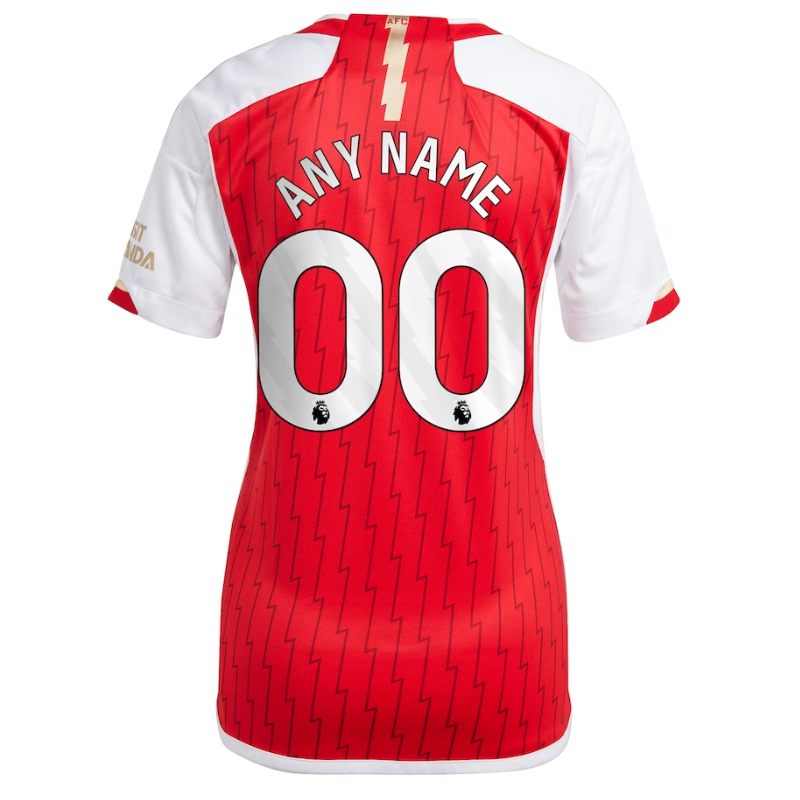 Arsenal Team Women's 2023/24 Home Custom Jersey - Red