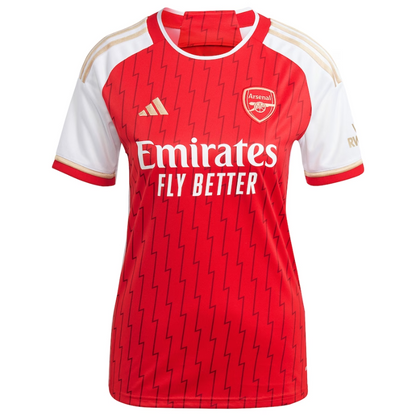 Arsenal Team Women's 2023/24 Home Custom Jersey - Red