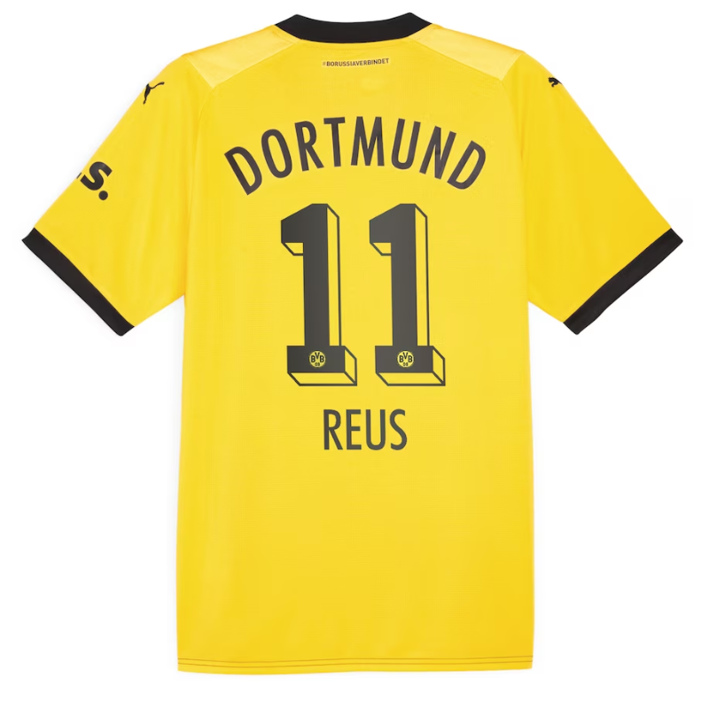 Borussia Dortmund Home Shirt 2023-24 with Jersey Reus 11 printing - Yellow