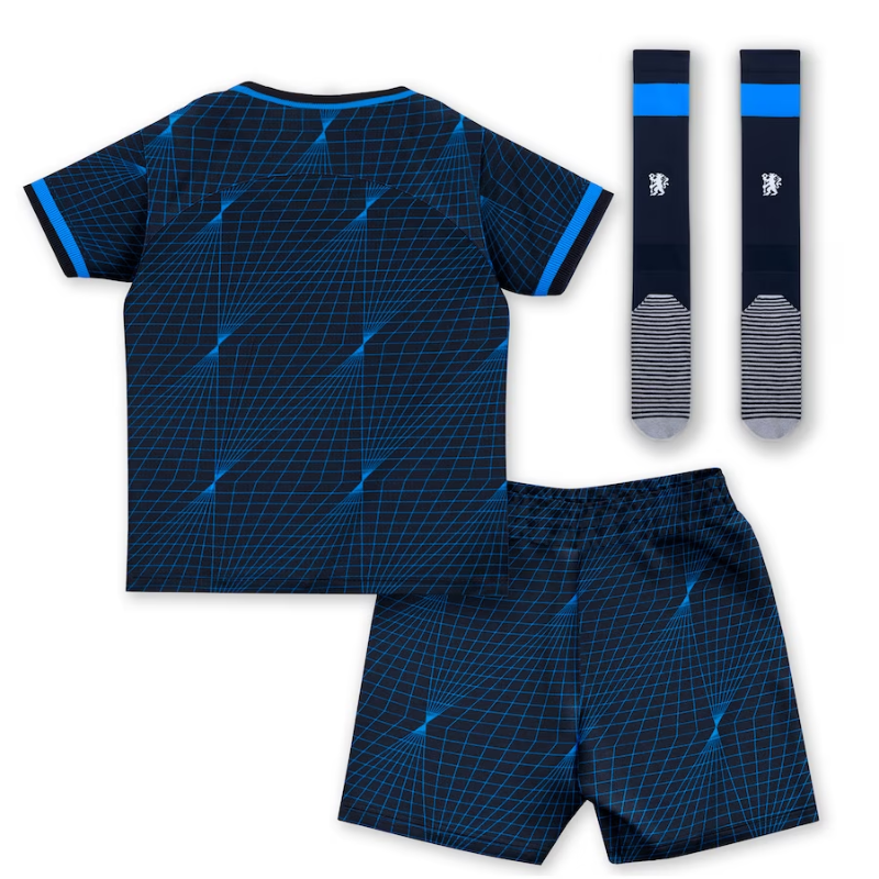 Chelsea Away Kit 2023-24 - Little Kids Custom Jersey - Navy