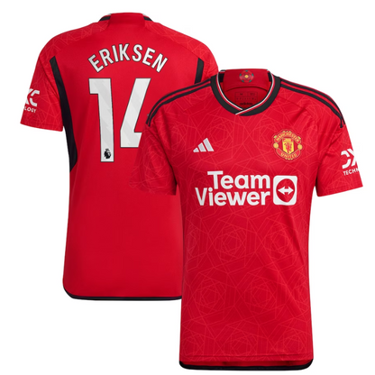 Christian Eriksen Manchester United Shirt 2023/24 Home Player Jersey - Red