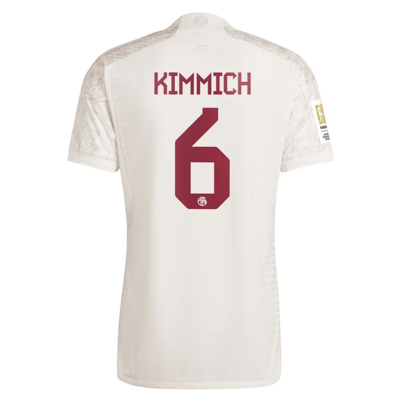 Joshua Kimmich Bayern Munich Shirt 2023/24 Third Jersey - White