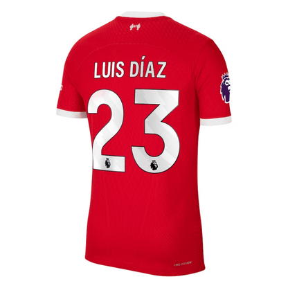 Luis Díaz Liverpool Shirt 2023/24 Home Player Jersey - Red