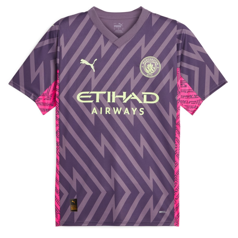 Manchester City Goalkeeper Shirt 2023-24 with Ederson M. 31 printing - Purple