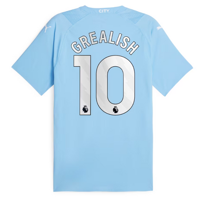 Manchester City Home Shirt 2023-24 with Grealish 10 printing - Blue