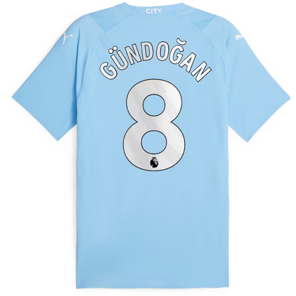 Manchester City Team 2023-24 with Jersey Gündogan 8 printing - Sky Blue