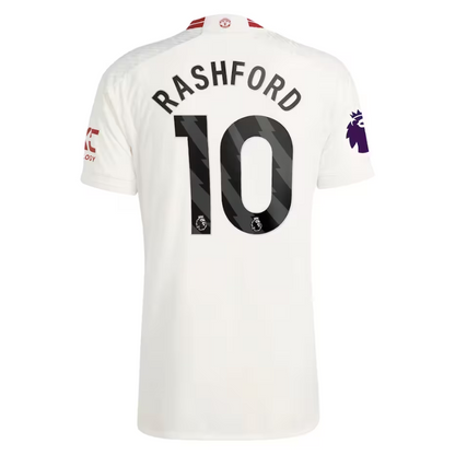 Marcus Rashford Manchester United 2023/24 Third Player Jersey - White