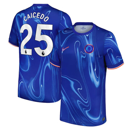 Moisés Caicedo Chelsea Nike 2024/25 Home Player Jersey - Blue