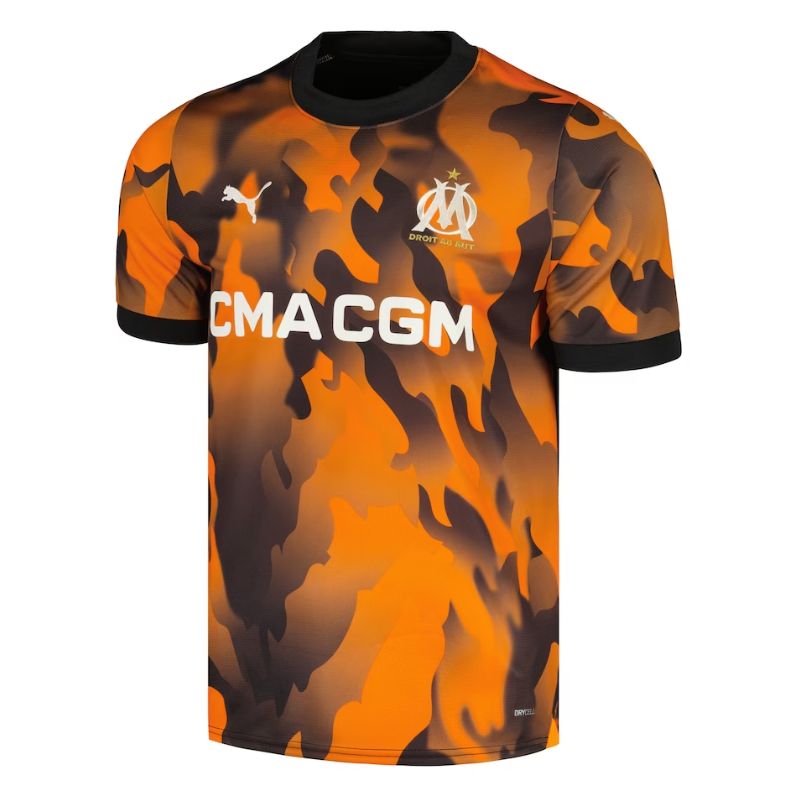 Olympique Marseille Shirt 2023/24 Third Custom Jersey - Orange