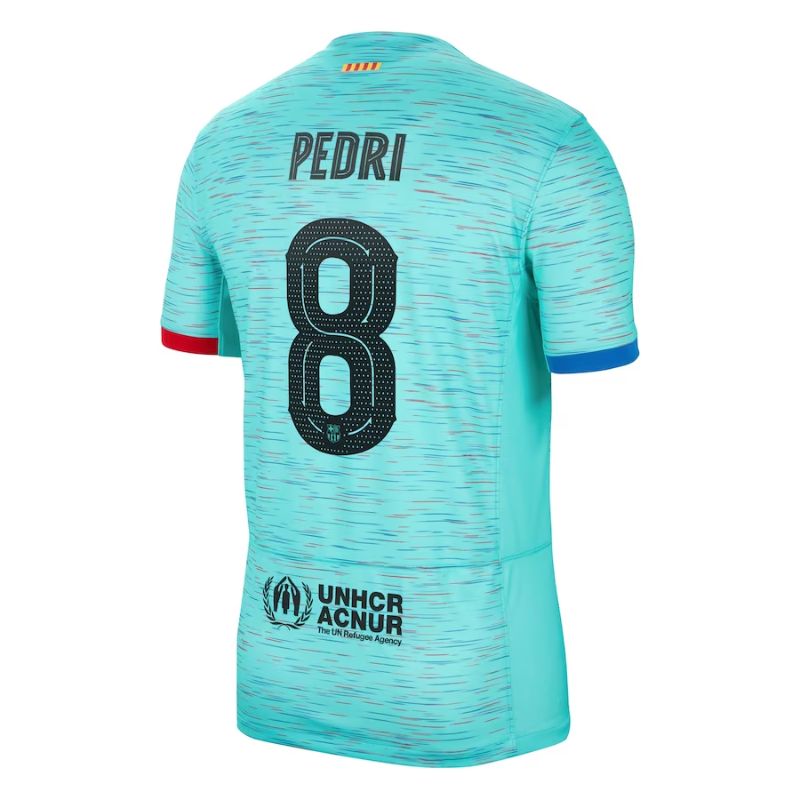 Pedri Barcelona 2023/24 Third Jersey - Aqua