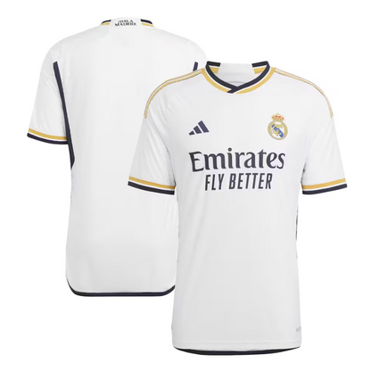 Real Madrid Home Adidas 2023-24 Custom Jersey - White