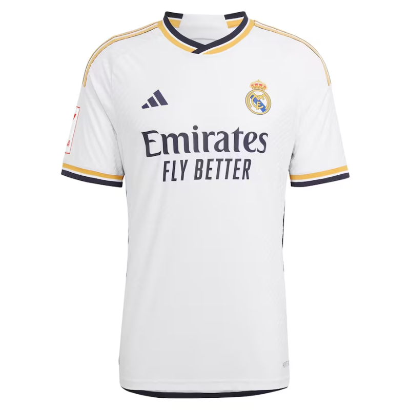 Real Madrid Adidas 2023/2024 Home Customized Jersey - White