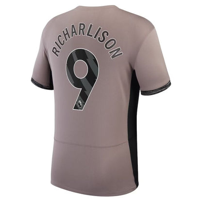 Richarlison Tottenham Hotspur Shirt 2023/24 Third Player Jersey – Tan