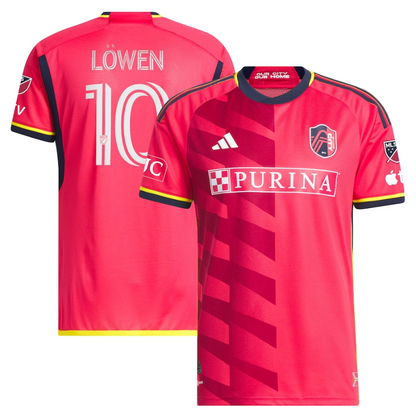 St. Louis City SC Eduard Löwen Shirt 2023 Player Jersey - Red