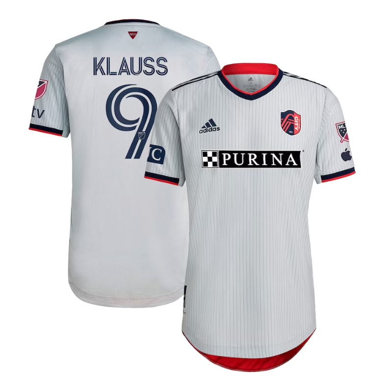 St. Louis City SC João Klauss Shirt 2023/24 Player Jersey - Gray