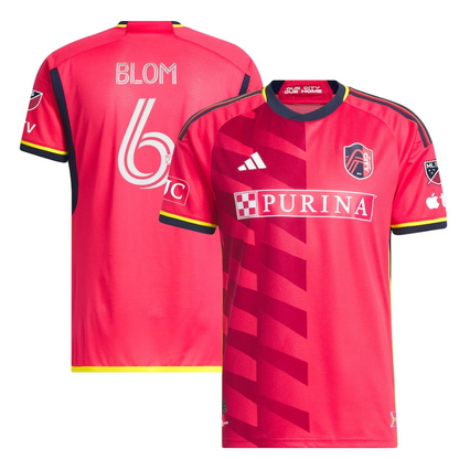 St. Louis City SC Njabulo Blom Shirt 2023/24 Player Jersey - Red