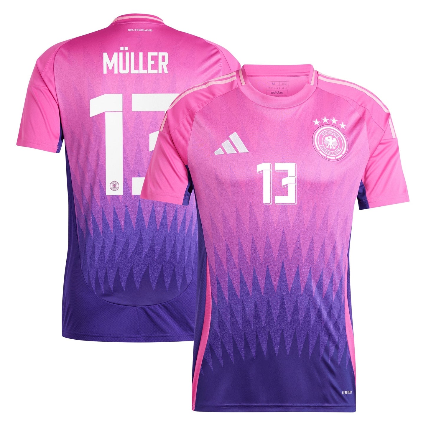 Thomas Muller Germany National Team adidas 2024 Away Jersey - Pink