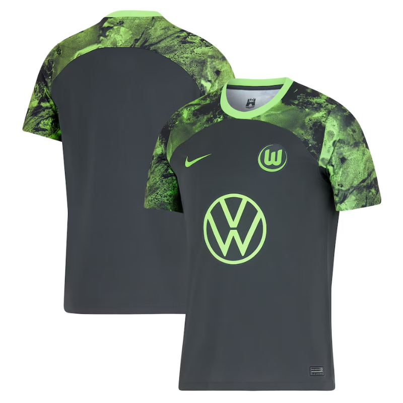 VfL Wolfsburg Away Shirt 2023-24 Custom Jersey - Black