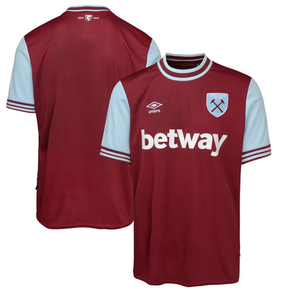 West Ham United Umbro 2024/25 Home Custom Jersey – Claret