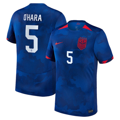 Kelley O'Hara USWNT Nike 2023 Away  Player Jersey - Royal