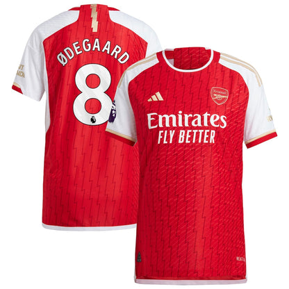 Martin Odegaard Arsenal adidas 2023/24 Home Player Jersey - Red