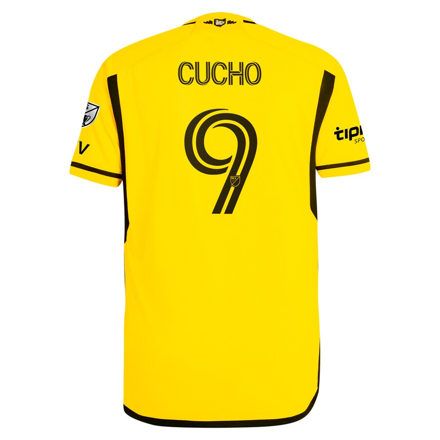 Cucho Hernández Columbus Crew adidas 2024 The Home Kit Authentic Player Jersey - Yellow