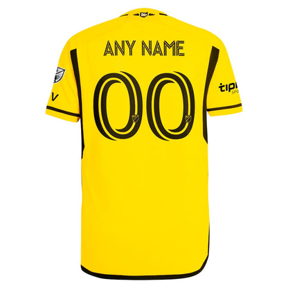 Columbus Crew adidas 2024 The Home Kit Authentic Custom Jersey - Yellow